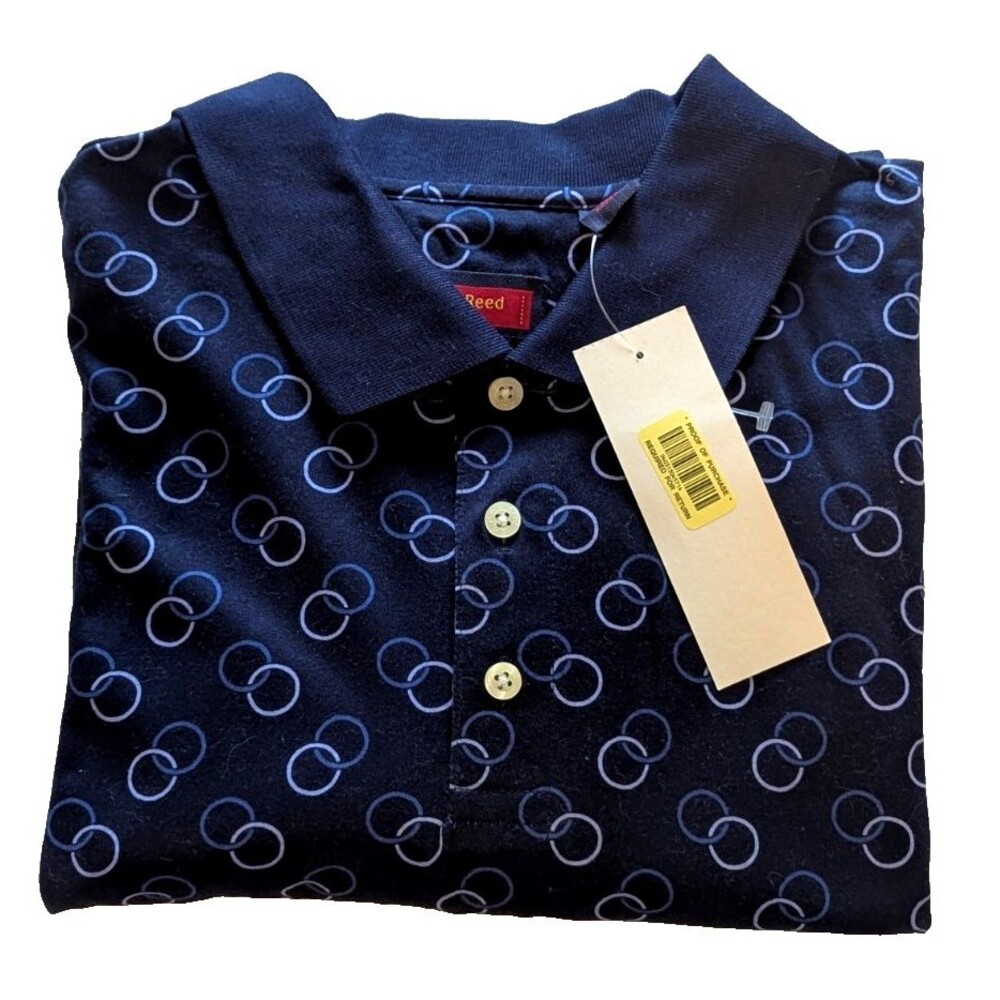Vintage Austin Reed London Short Sleeve Shirt Mens XL 100% Cotton Navy Blue NWT
